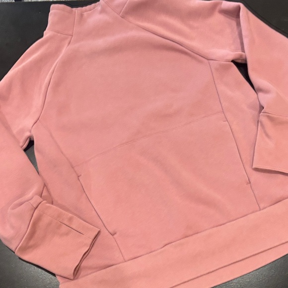 Fabletics Rose Pink Mock Neck Pullover Sweater - Picture 3 of 6